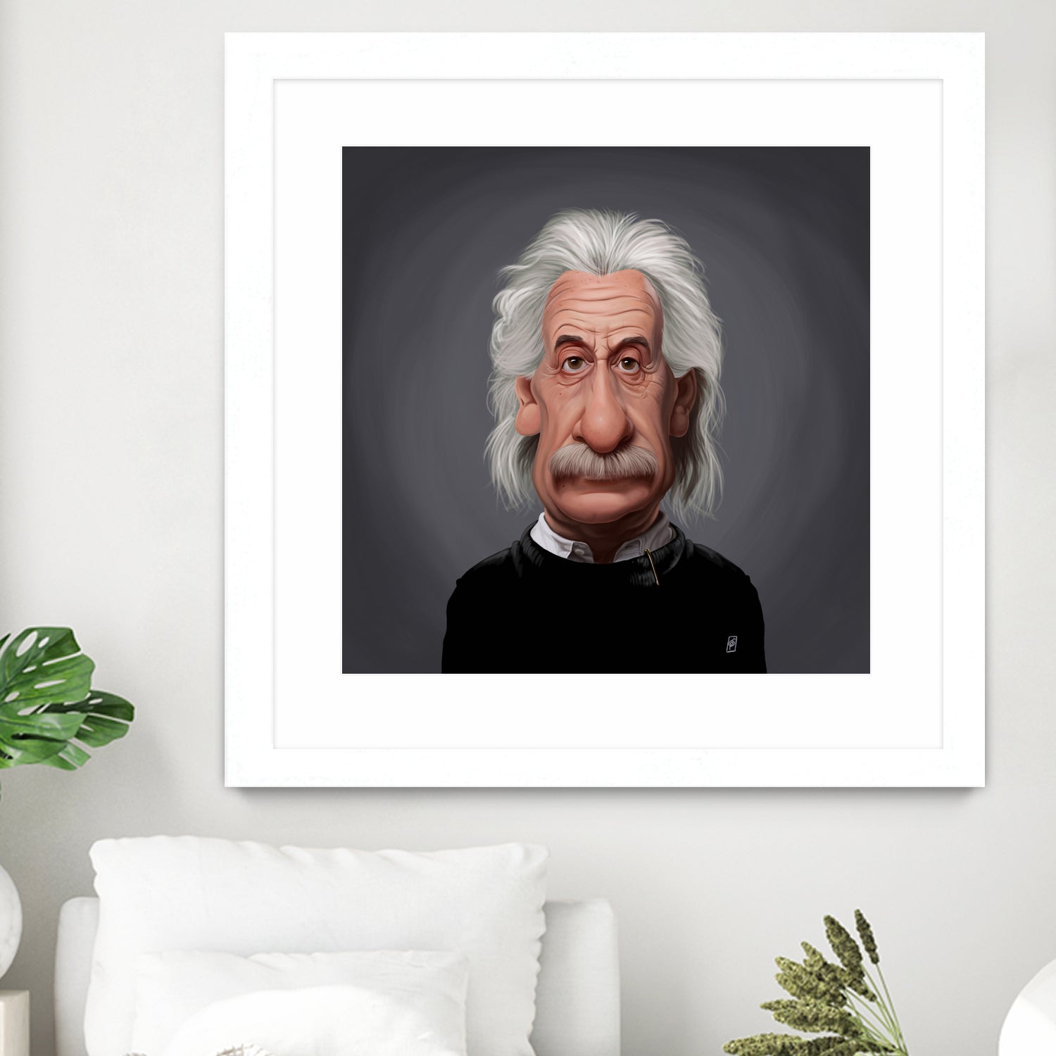 Albert Einstein by Rob Snow on GIANT ART - black digital painting