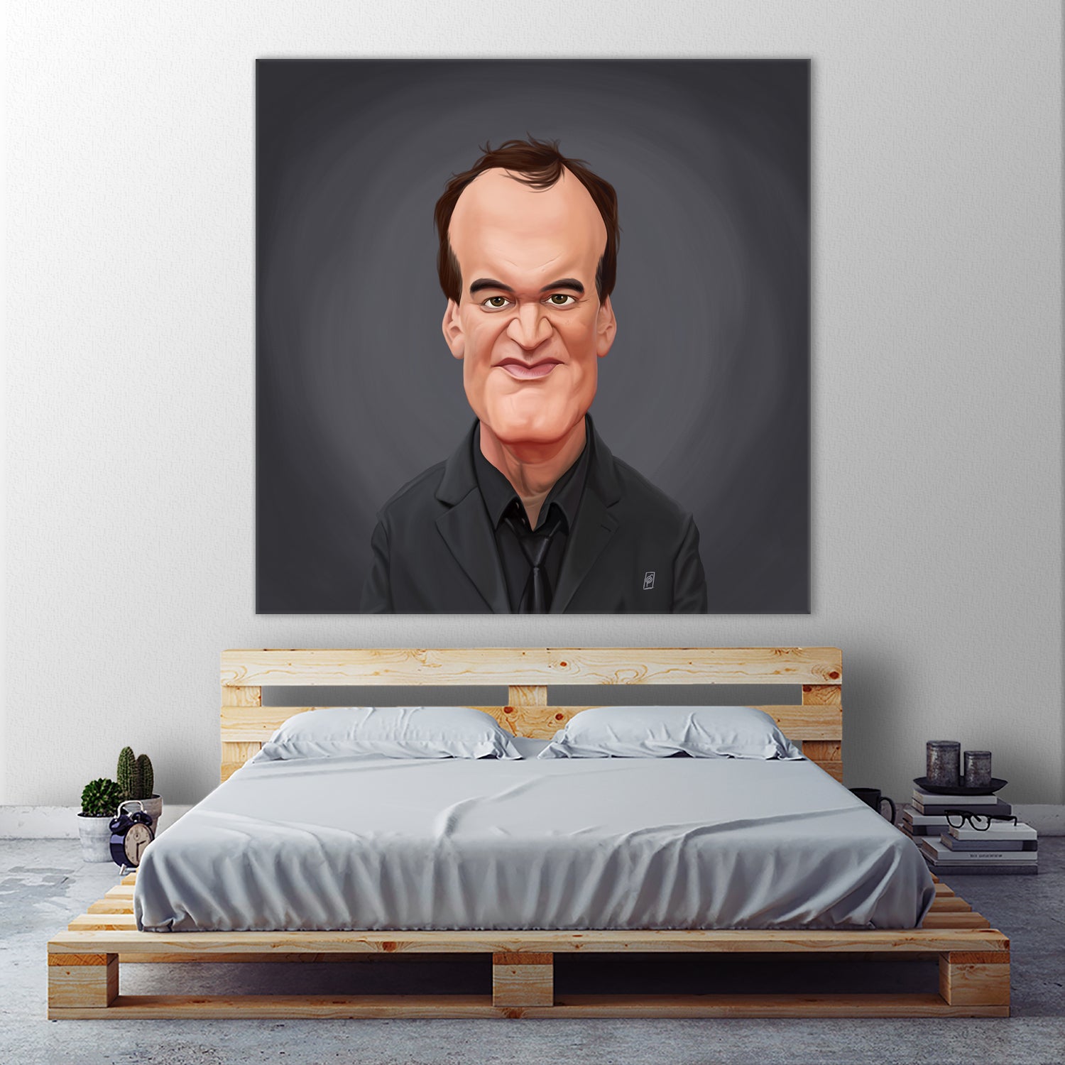 Quentin Tarantino by Rob Snow on GIANT ART - gray digital painting