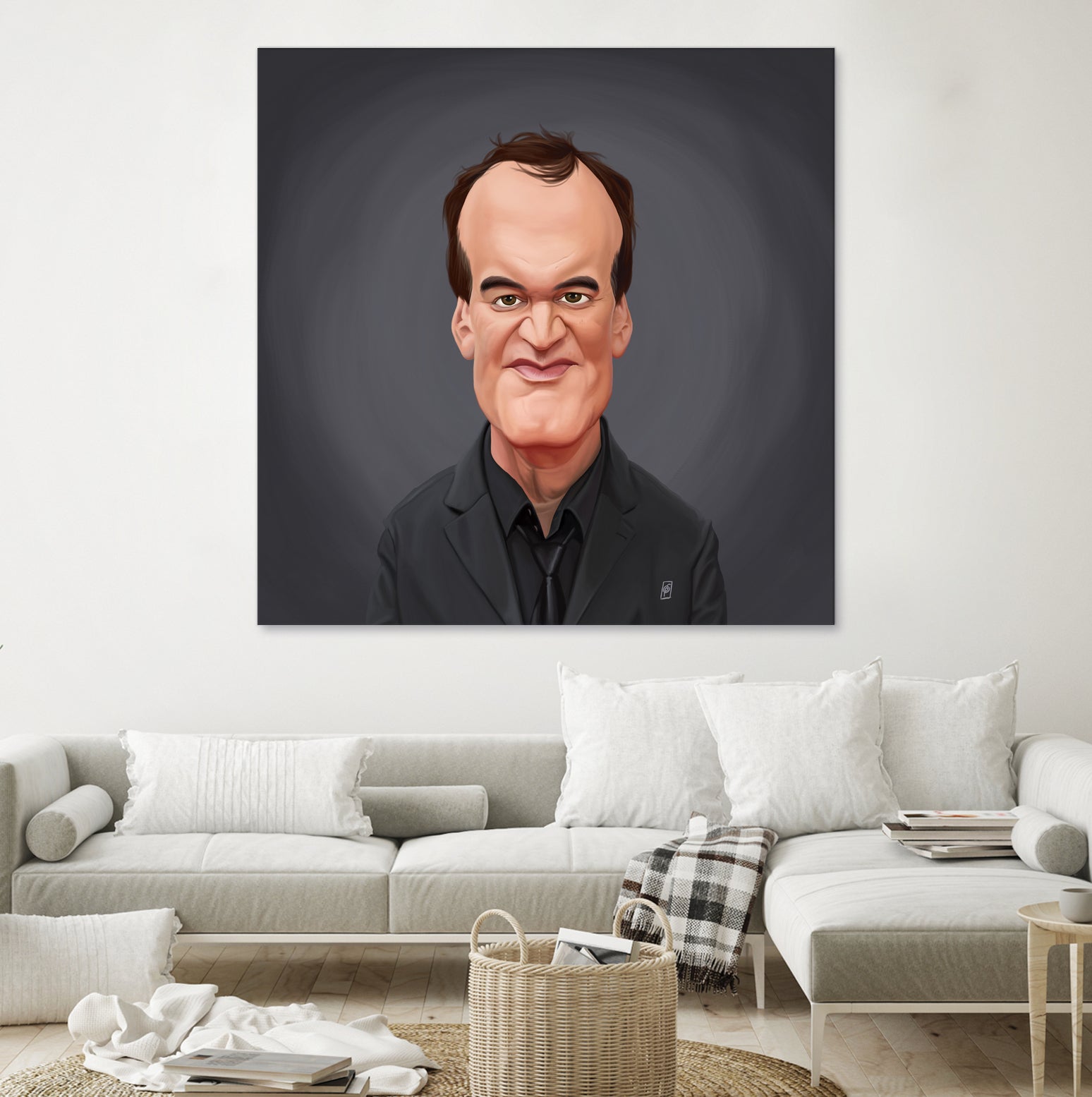 Quentin Tarantino by Rob Snow on GIANT ART - gray digital painting