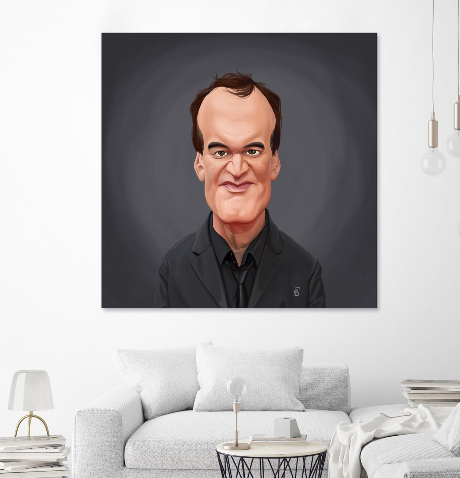 Quentin Tarantino by Rob Snow on GIANT ART - gray digital painting