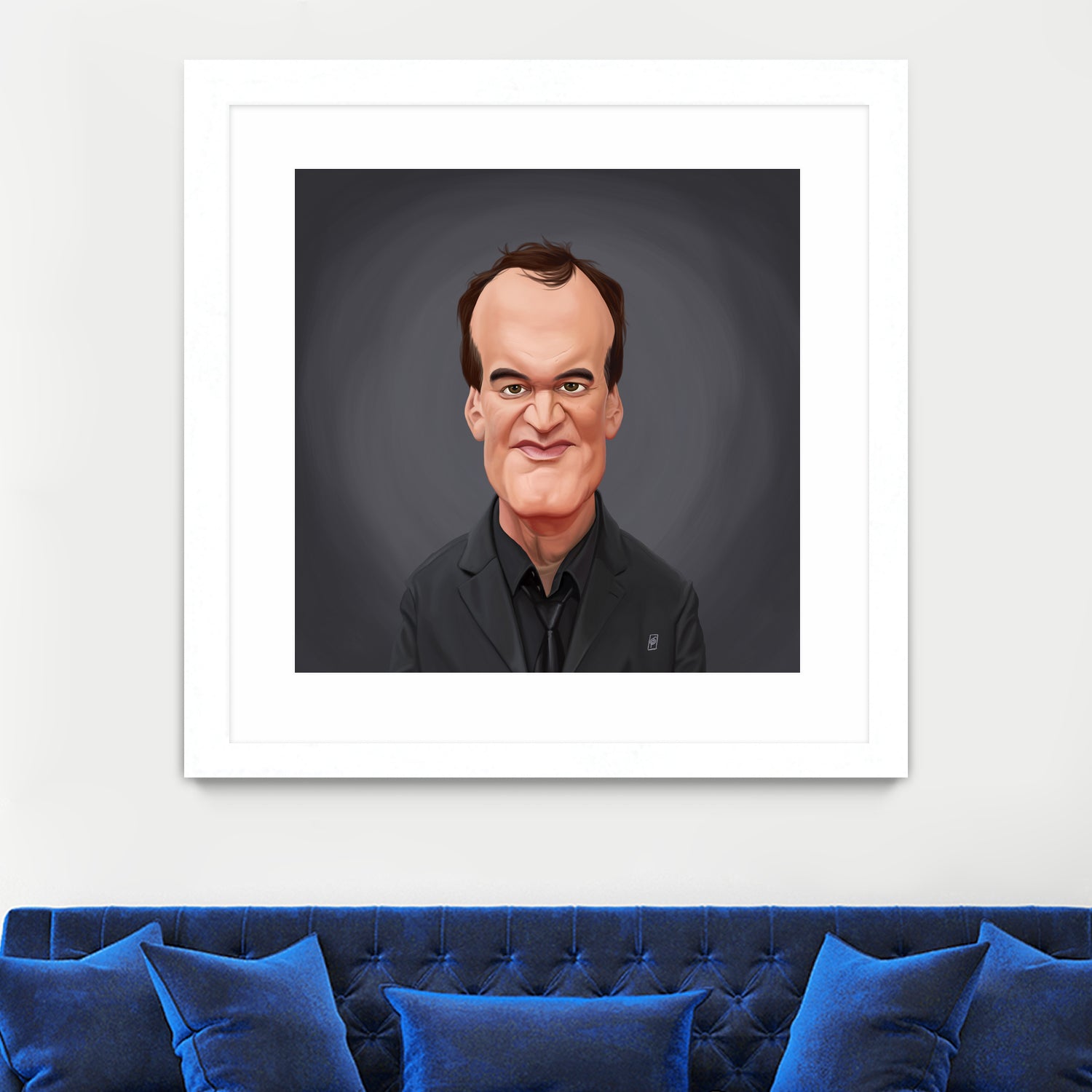 Quentin Tarantino by Rob Snow on GIANT ART - gray digital painting