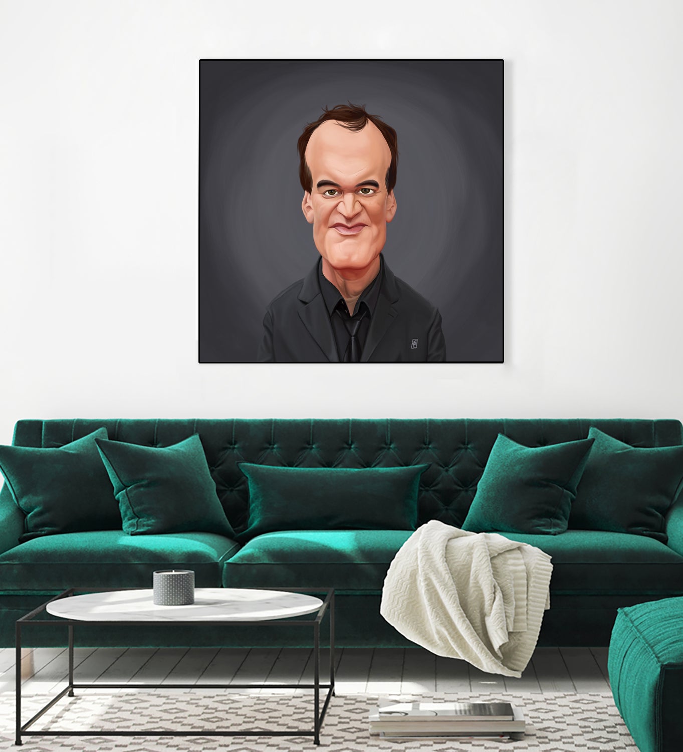 Quentin Tarantino by Rob Snow on GIANT ART - gray digital painting