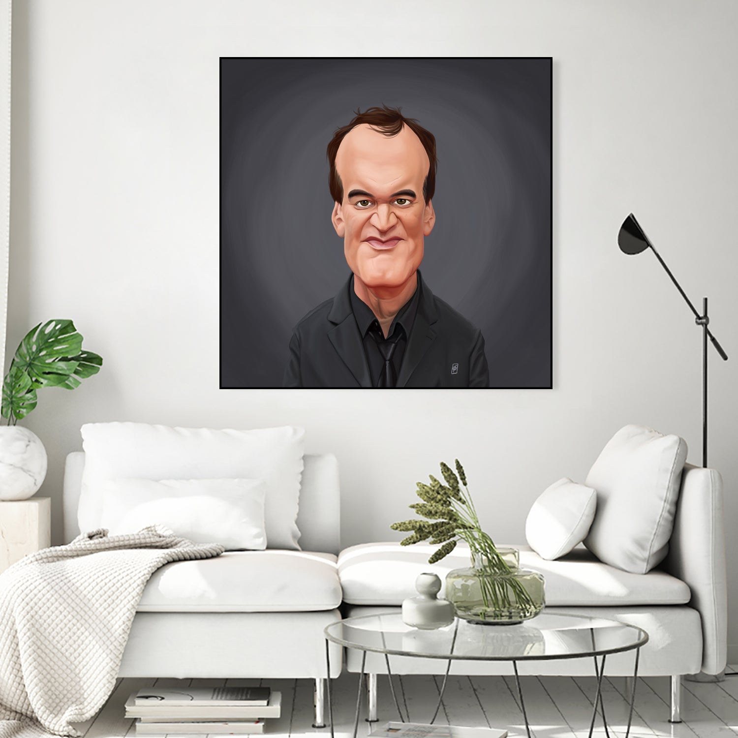 Quentin Tarantino by Rob Snow on GIANT ART - gray digital painting