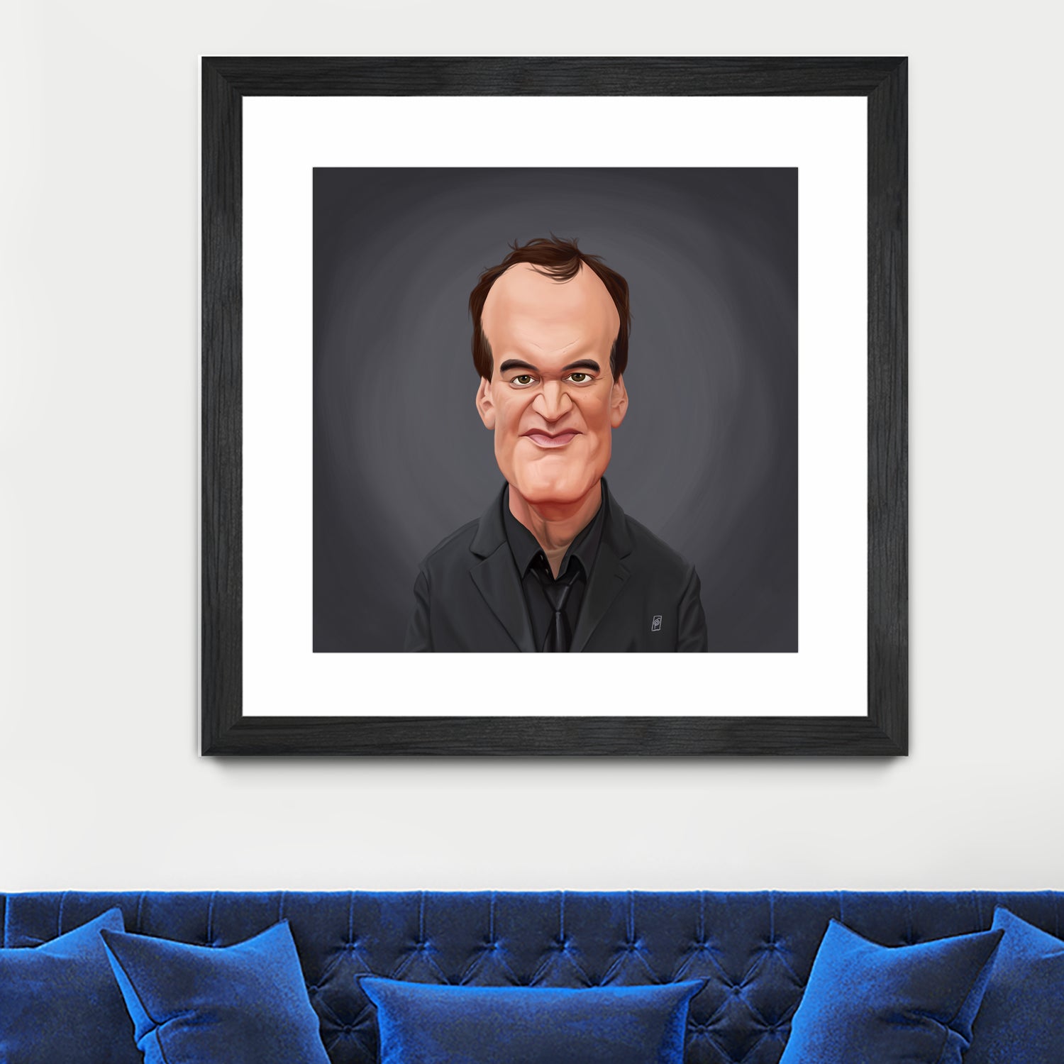 Quentin Tarantino by Rob Snow on GIANT ART - gray digital painting