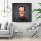 Quentin Tarantino by Rob Snow on GIANT ART - gray digital painting