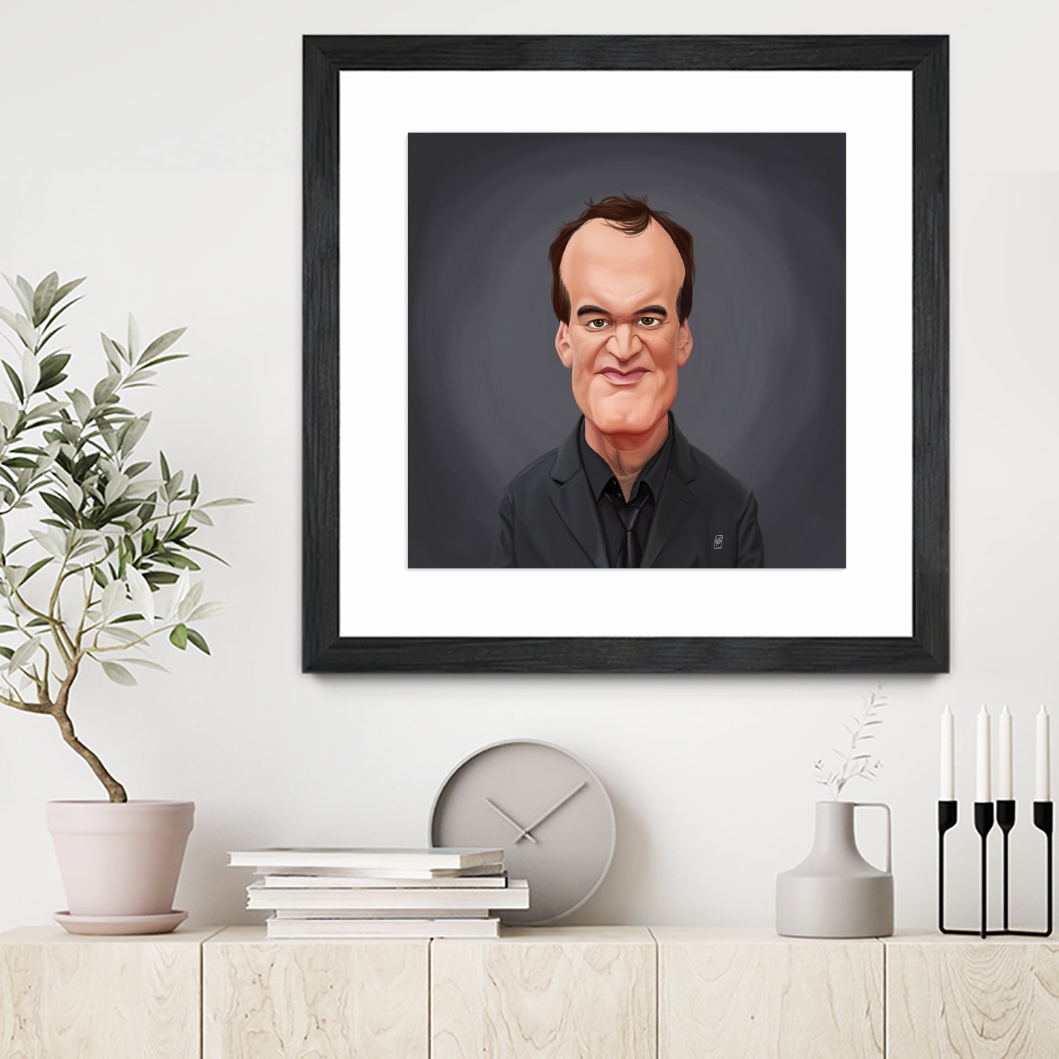 Quentin Tarantino by Rob Snow on GIANT ART - gray digital painting