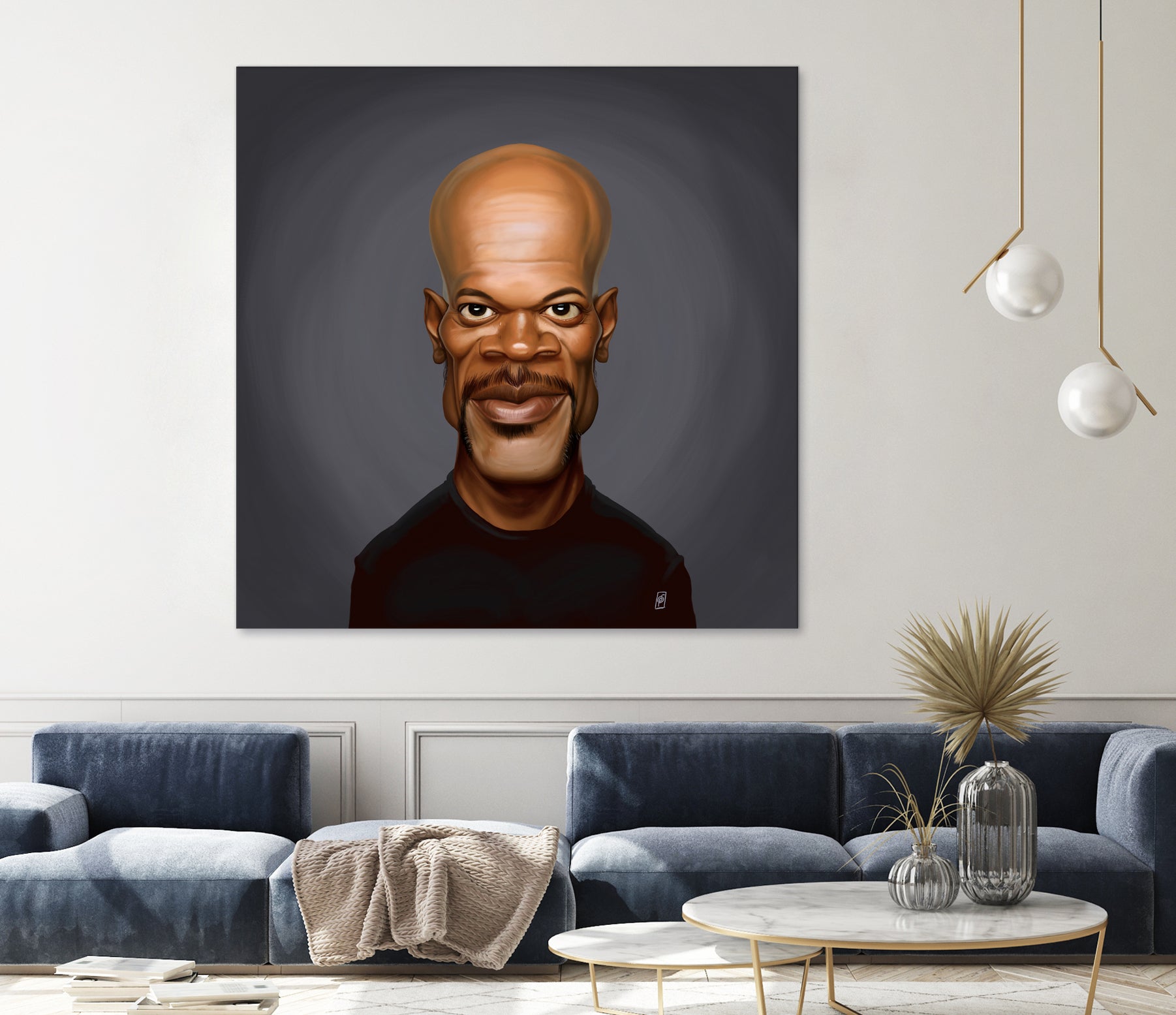 Samuel L Jackson by Rob Snow on GIANT ART - black digital painting