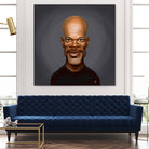 Samuel L Jackson by Rob Snow on GIANT ART - black digital painting