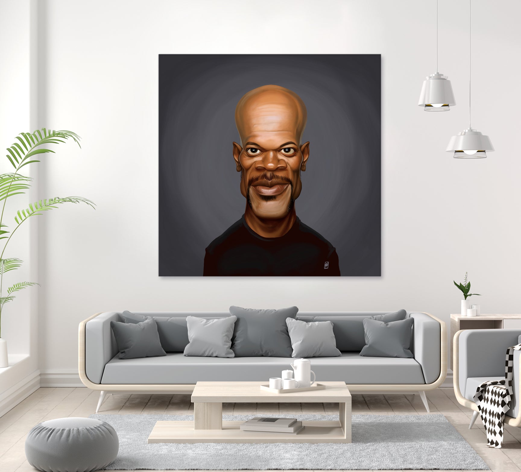 Samuel L Jackson by Rob Snow on GIANT ART - black digital painting