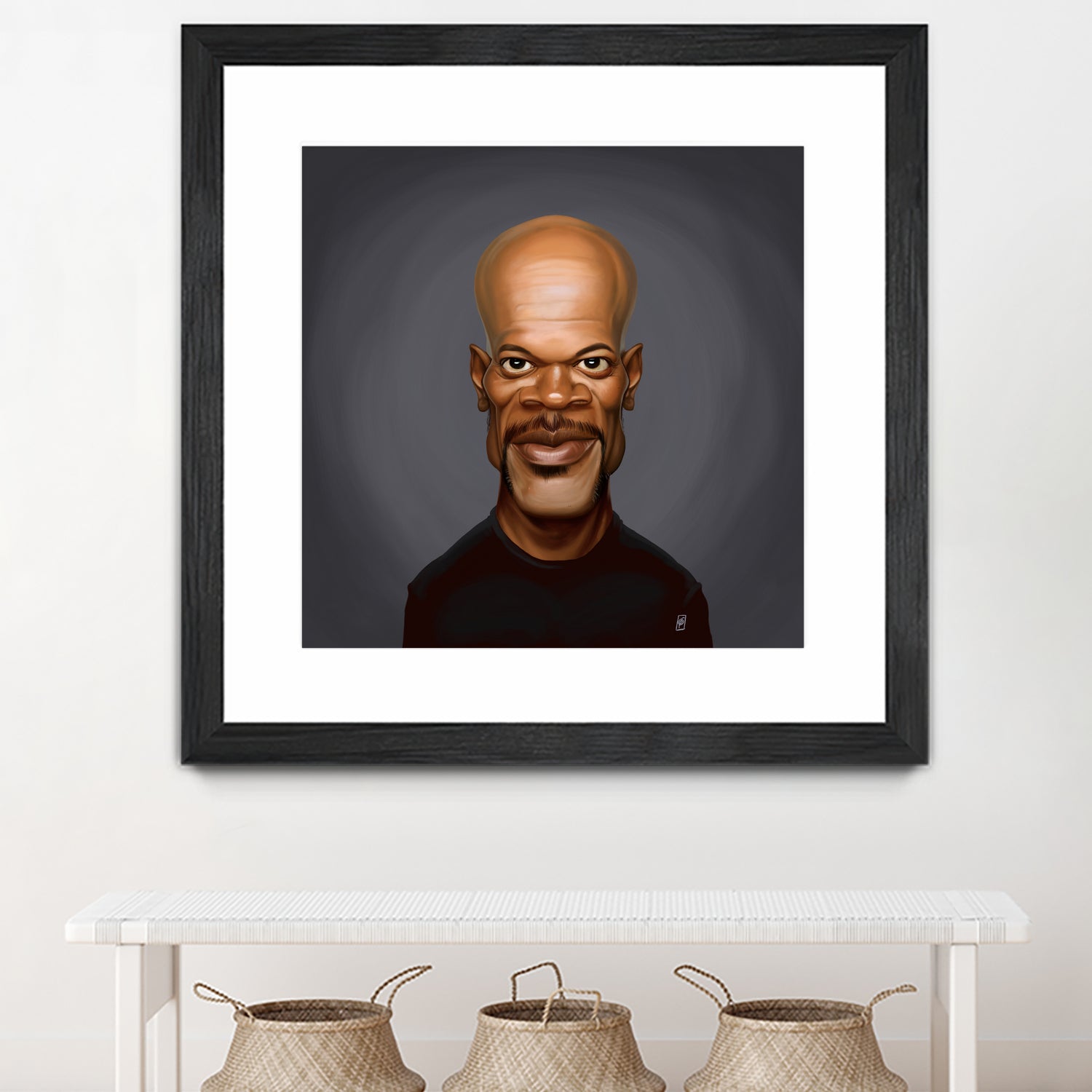 Samuel L Jackson by Rob Snow on GIANT ART - black digital painting