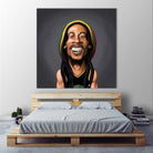 Bob Marley by Rob Snow on GIANT ART - yellow digital painting