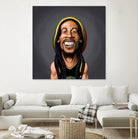 Bob Marley by Rob Snow on GIANT ART - yellow digital painting