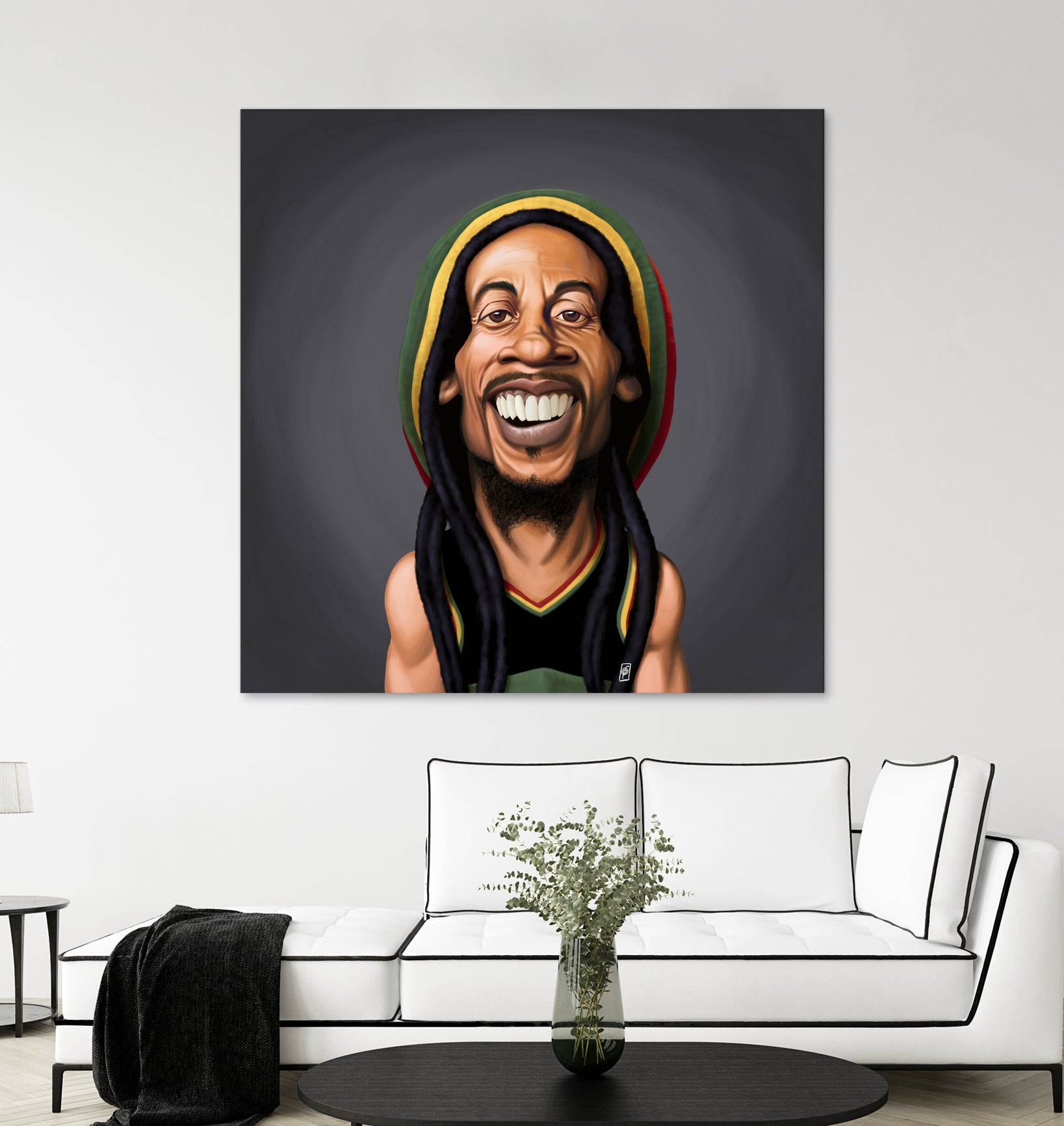 Bob Marley by Rob Snow on GIANT ART - yellow digital painting