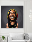 Bob Marley by Rob Snow on GIANT ART - yellow digital painting