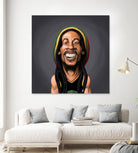 Bob Marley by Rob Snow on GIANT ART - yellow digital painting