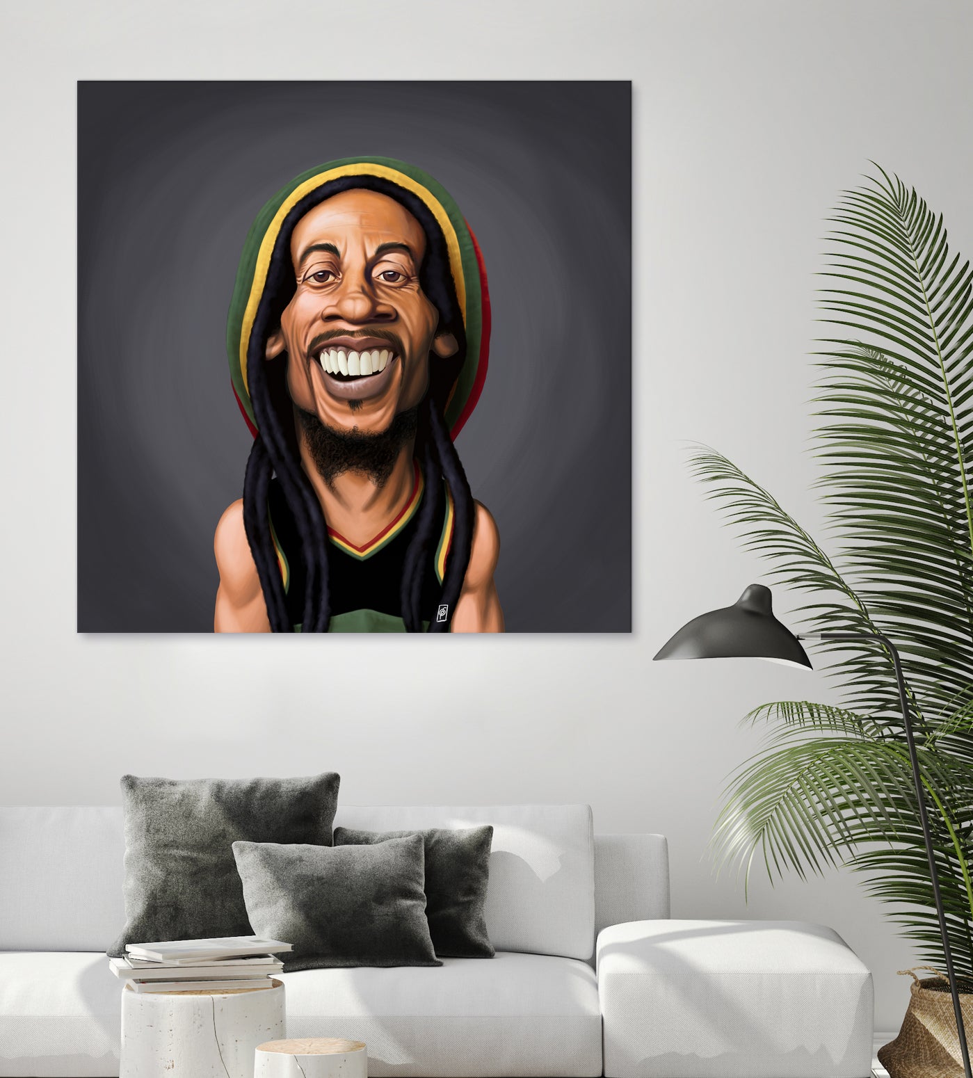 Bob Marley by Rob Snow on GIANT ART - yellow digital painting