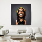 Bob Marley by Rob Snow on GIANT ART - yellow digital painting