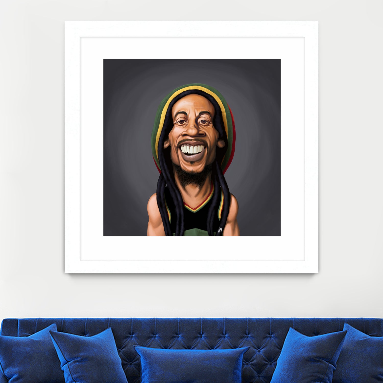 Bob Marley by Rob Snow on GIANT ART - yellow digital painting