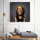 Bob Marley by Rob Snow on GIANT ART - yellow digital painting