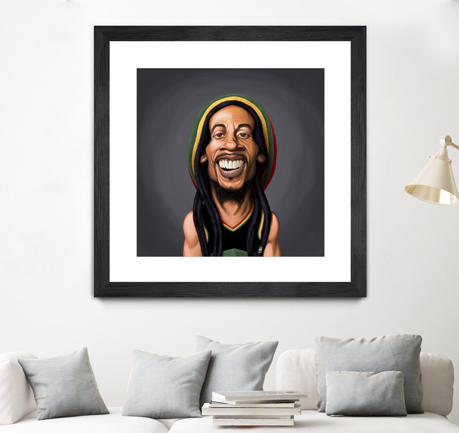 Bob Marley by Rob Snow on GIANT ART - yellow digital painting