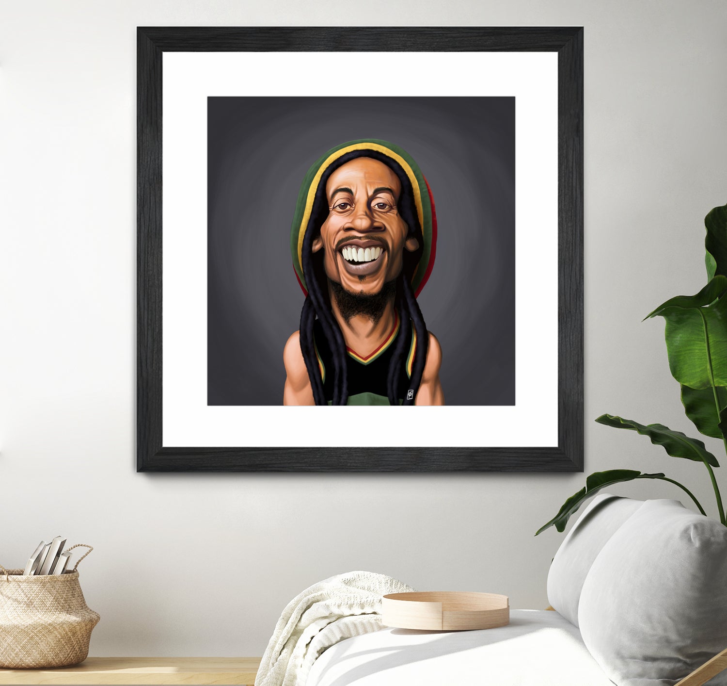 Bob Marley by Rob Snow on GIANT ART - yellow digital painting