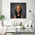 Bob Marley by Rob Snow on GIANT ART - yellow digital painting