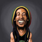 Bob Marley by Rob Snow on GIANT ART - yellow digital painting