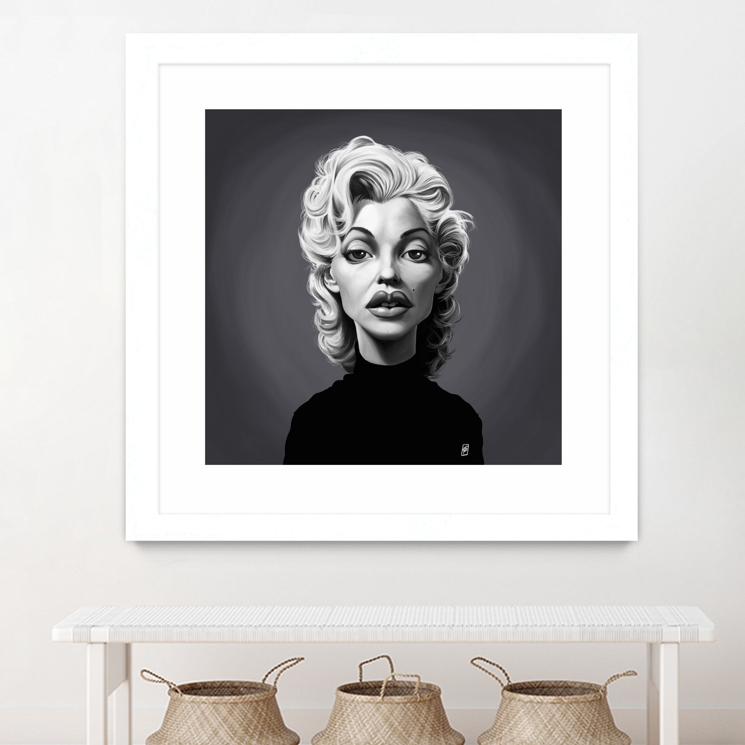 Marilyn Monroe by Rob Snow on GIANT ART - gray digital painting