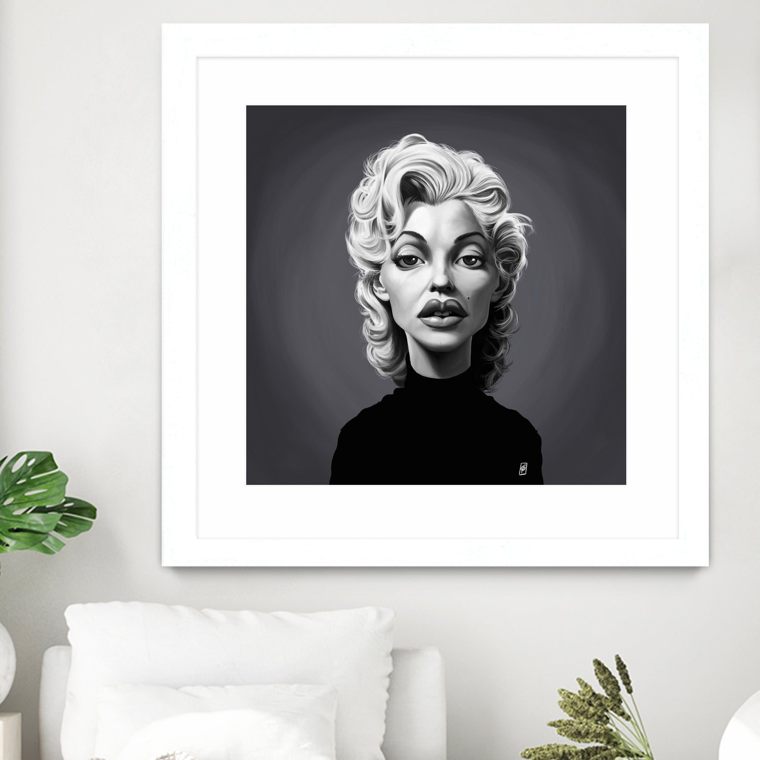 Marilyn Monroe by Rob Snow on GIANT ART - gray digital painting