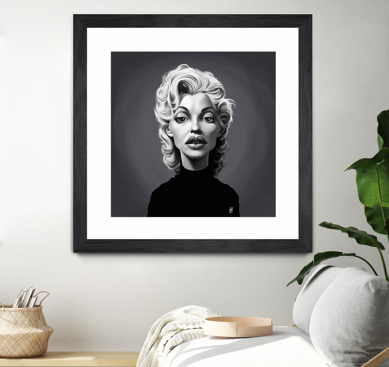 Marilyn Monroe by Rob Snow on GIANT ART - gray digital painting