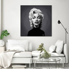 Marilyn Monroe by Rob Snow on GIANT ART - gray digital painting