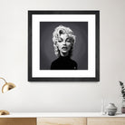 Marilyn Monroe by Rob Snow on GIANT ART - gray digital painting