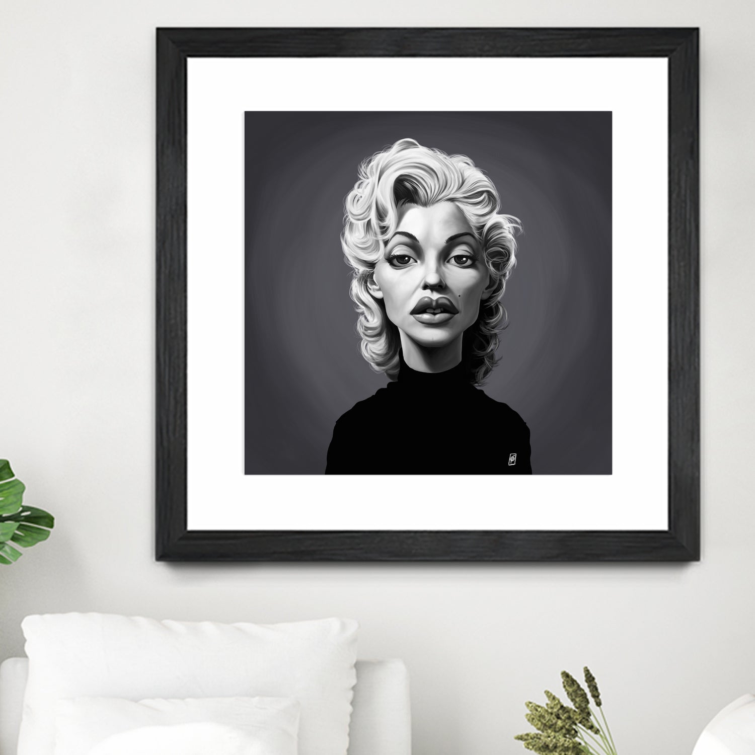 Marilyn Monroe by Rob Snow on GIANT ART - gray digital painting