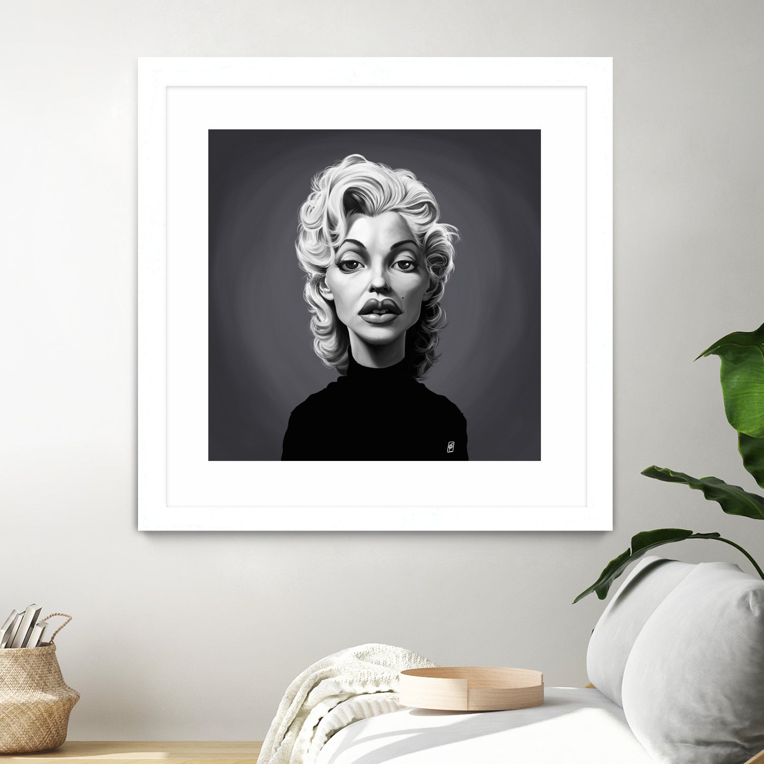 Marilyn Monroe by Rob Snow on GIANT ART - gray digital painting