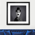 Charlie Chaplin by Rob Snow on GIANT ART - gray digital painting