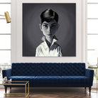 Audrey Hepburn by Rob Snow on GIANT ART - gray digital painting