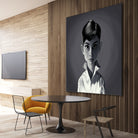 Audrey Hepburn by Rob Snow on GIANT ART - gray digital painting