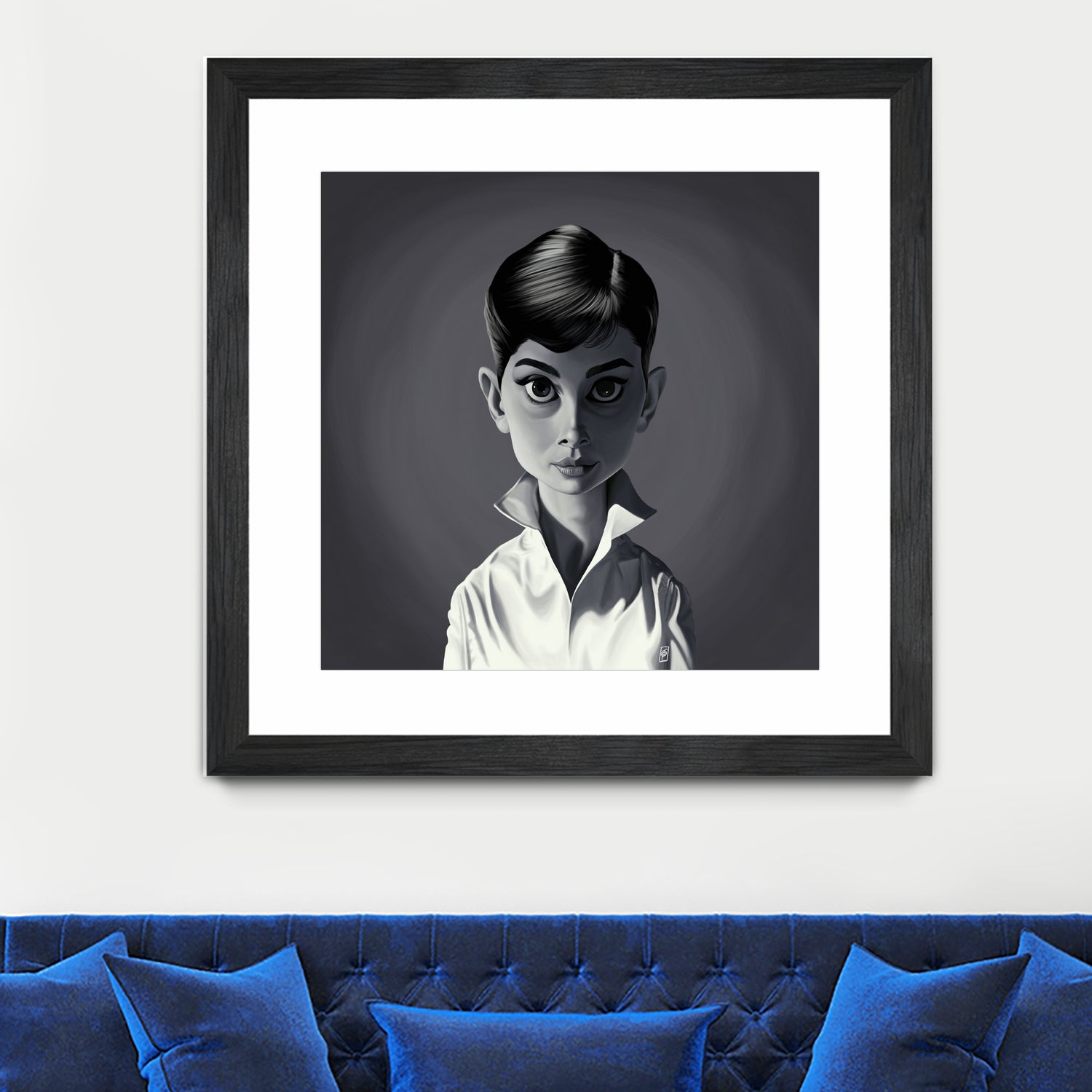 Audrey Hepburn by Rob Snow on GIANT ART - gray digital painting