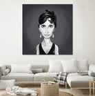 Sophia Loren by Rob Snow on GIANT ART - gray digital painting