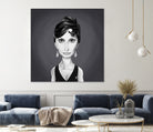 Sophia Loren by Rob Snow on GIANT ART - gray digital painting