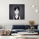 Sophia Loren by Rob Snow on GIANT ART - gray digital painting