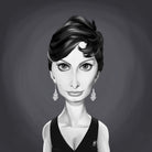 Sophia Loren by Rob Snow on GIANT ART - gray digital painting