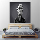 Humphrey Bogart by Rob Snow on GIANT ART - gray digital painting