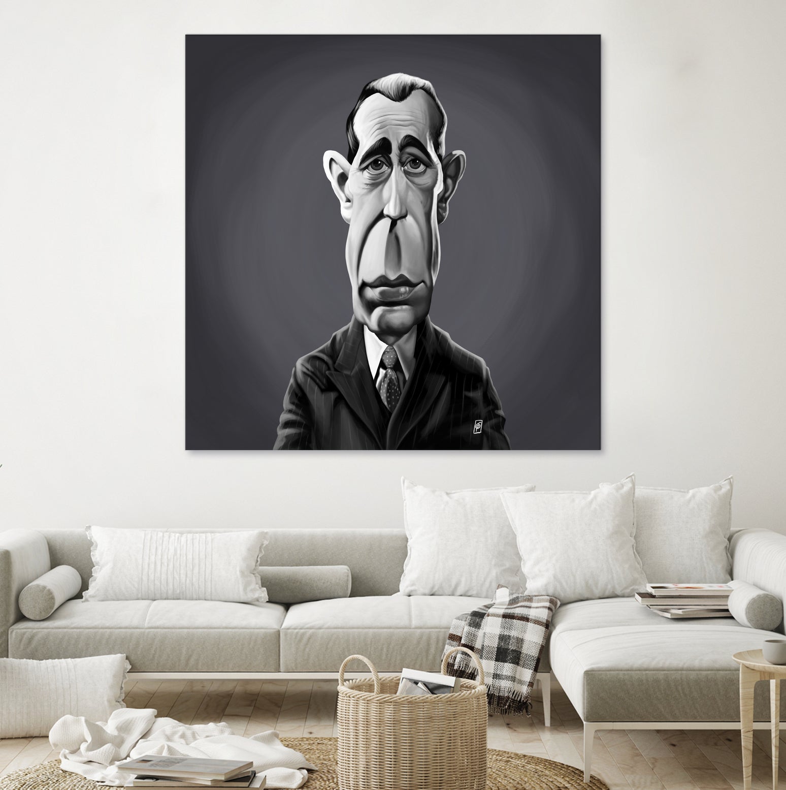 Humphrey Bogart by Rob Snow on GIANT ART - gray digital painting