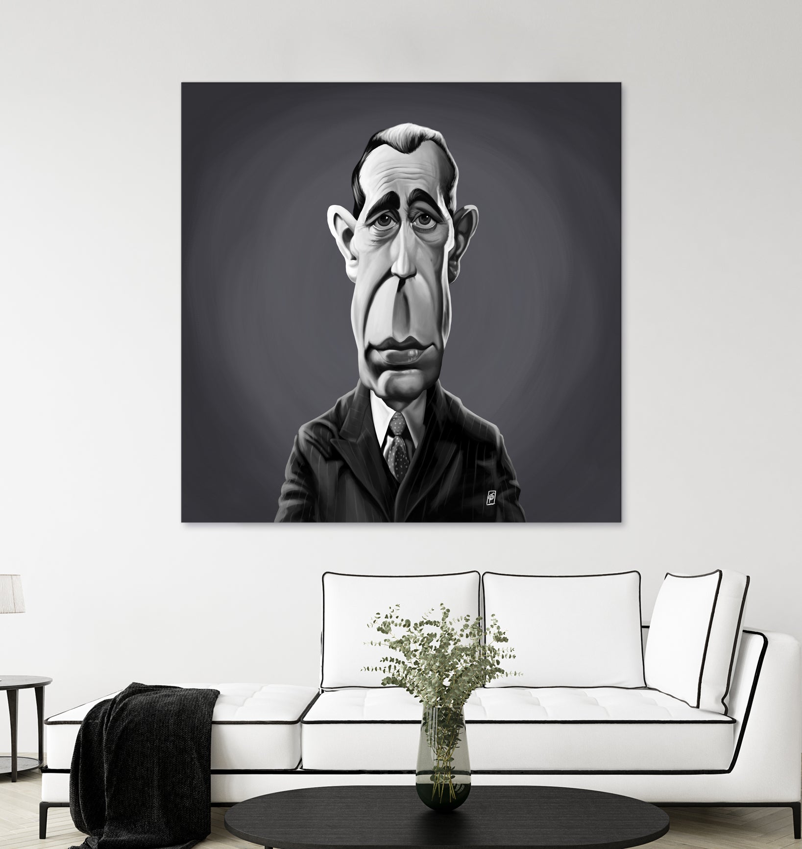 Humphrey Bogart by Rob Snow on GIANT ART - gray digital painting