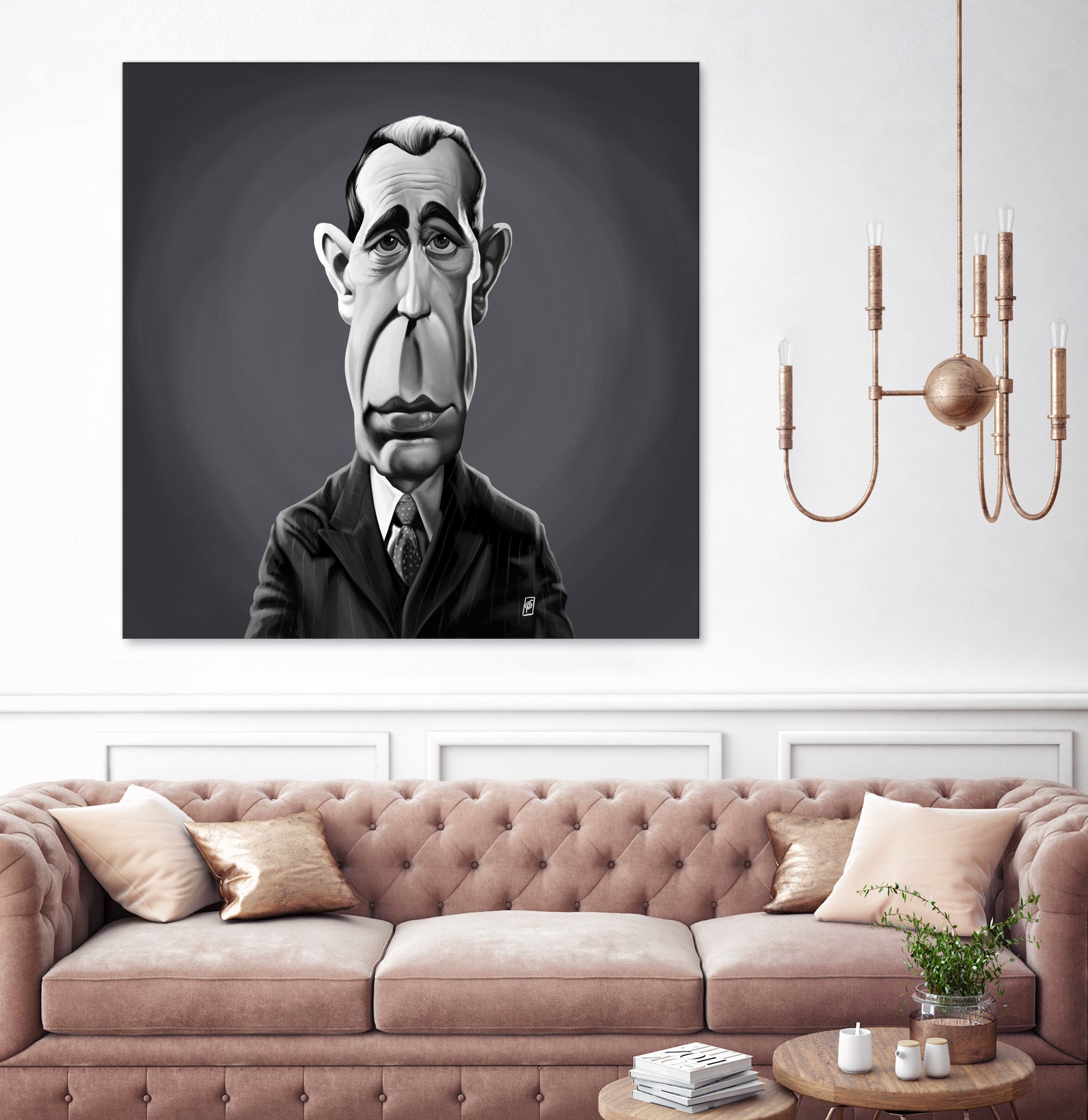 Humphrey Bogart by Rob Snow on GIANT ART - gray digital painting