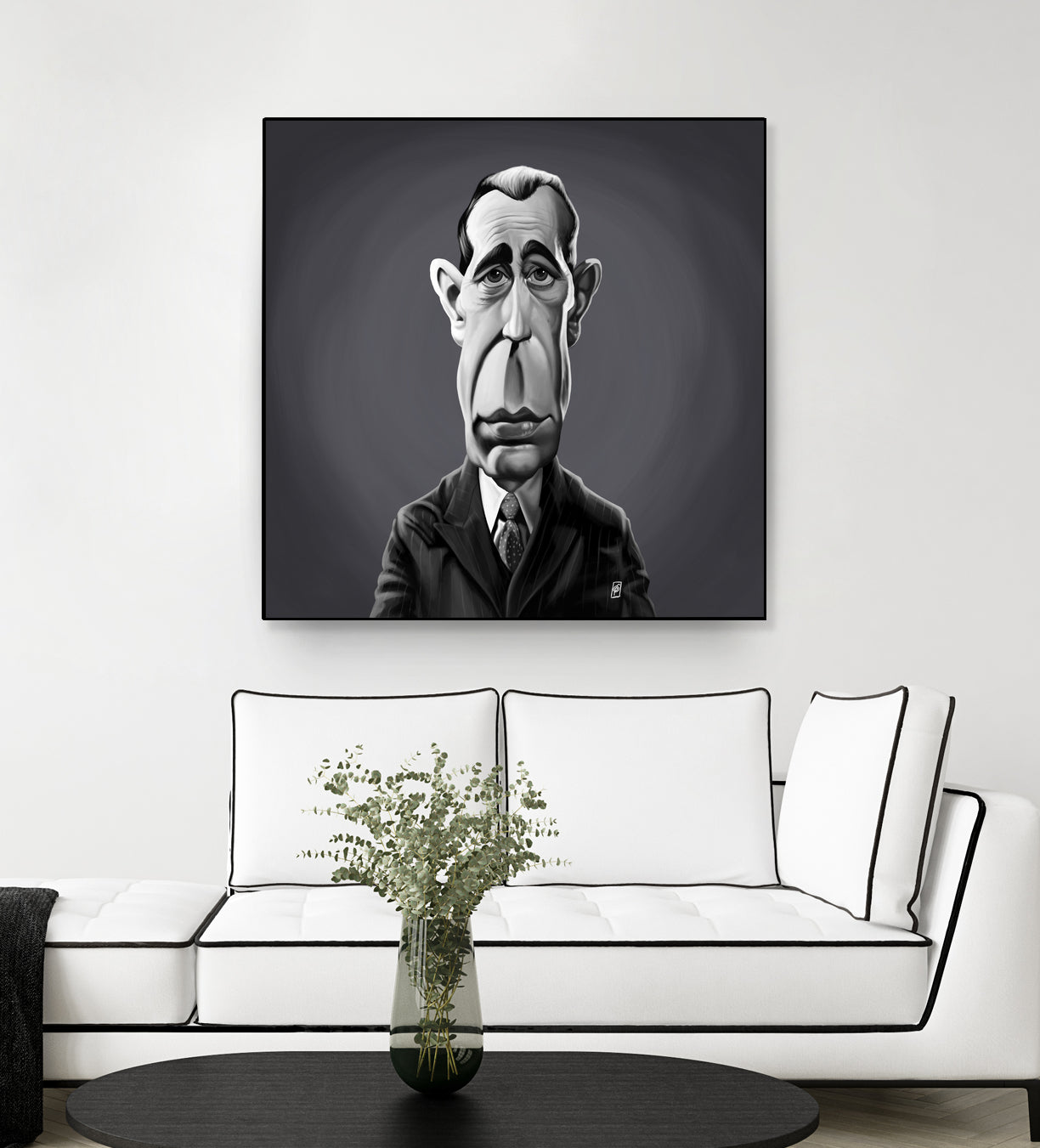 Humphrey Bogart by Rob Snow on GIANT ART - gray digital painting