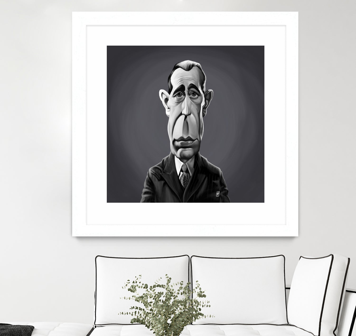 Humphrey Bogart by Rob Snow on GIANT ART - gray digital painting