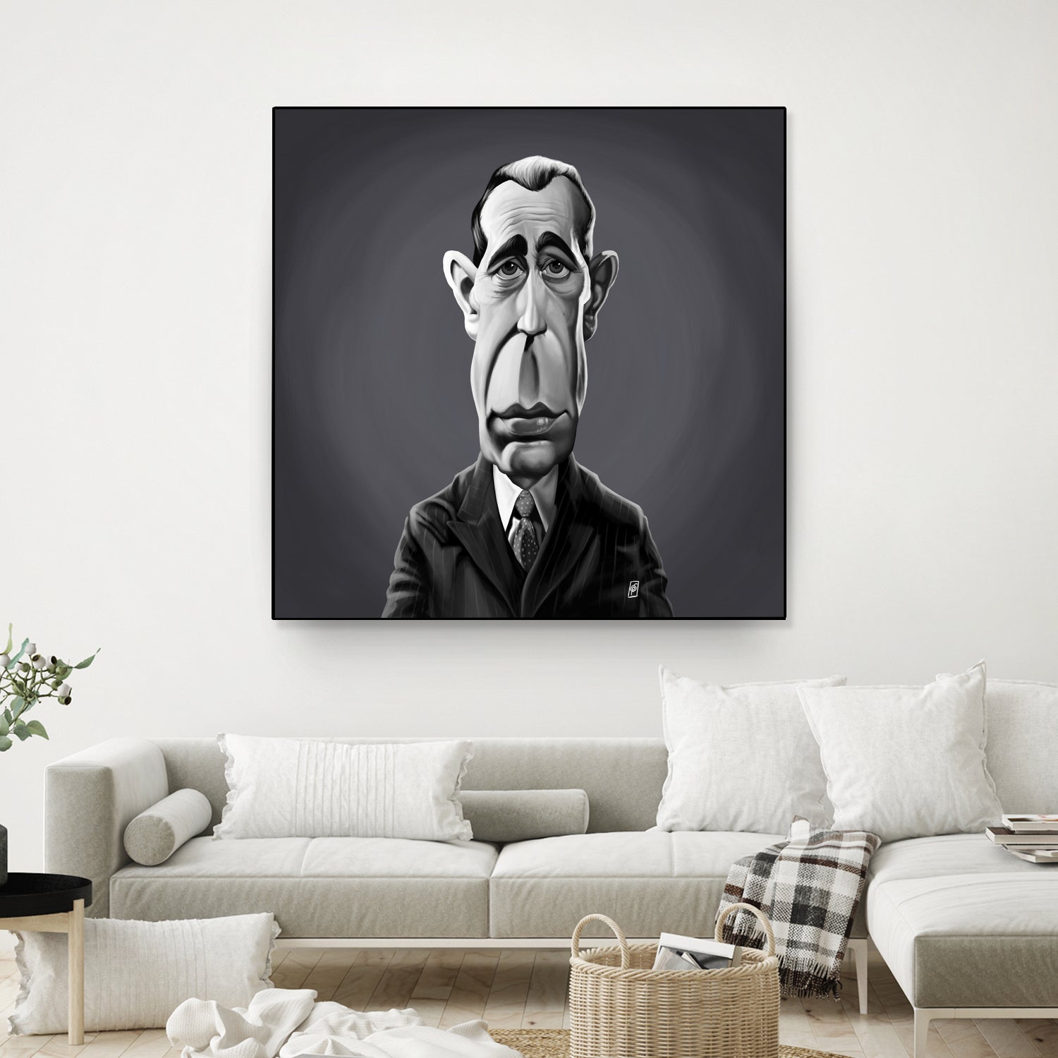 Humphrey Bogart by Rob Snow on GIANT ART - gray digital painting