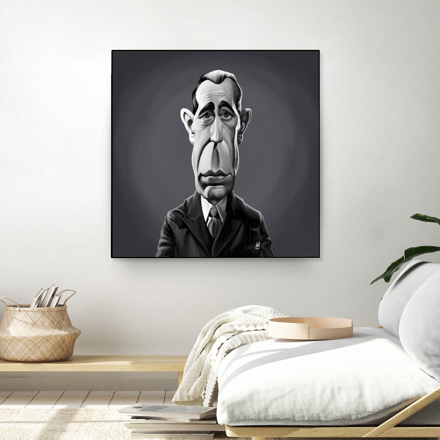 Humphrey Bogart by Rob Snow on GIANT ART - gray digital painting